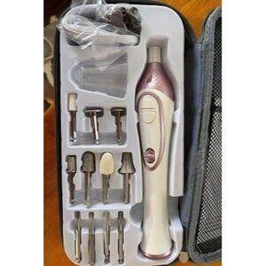 New 36-Piece Professional Manicure & Pedicure Kit, Cordless Nail Drill Machine